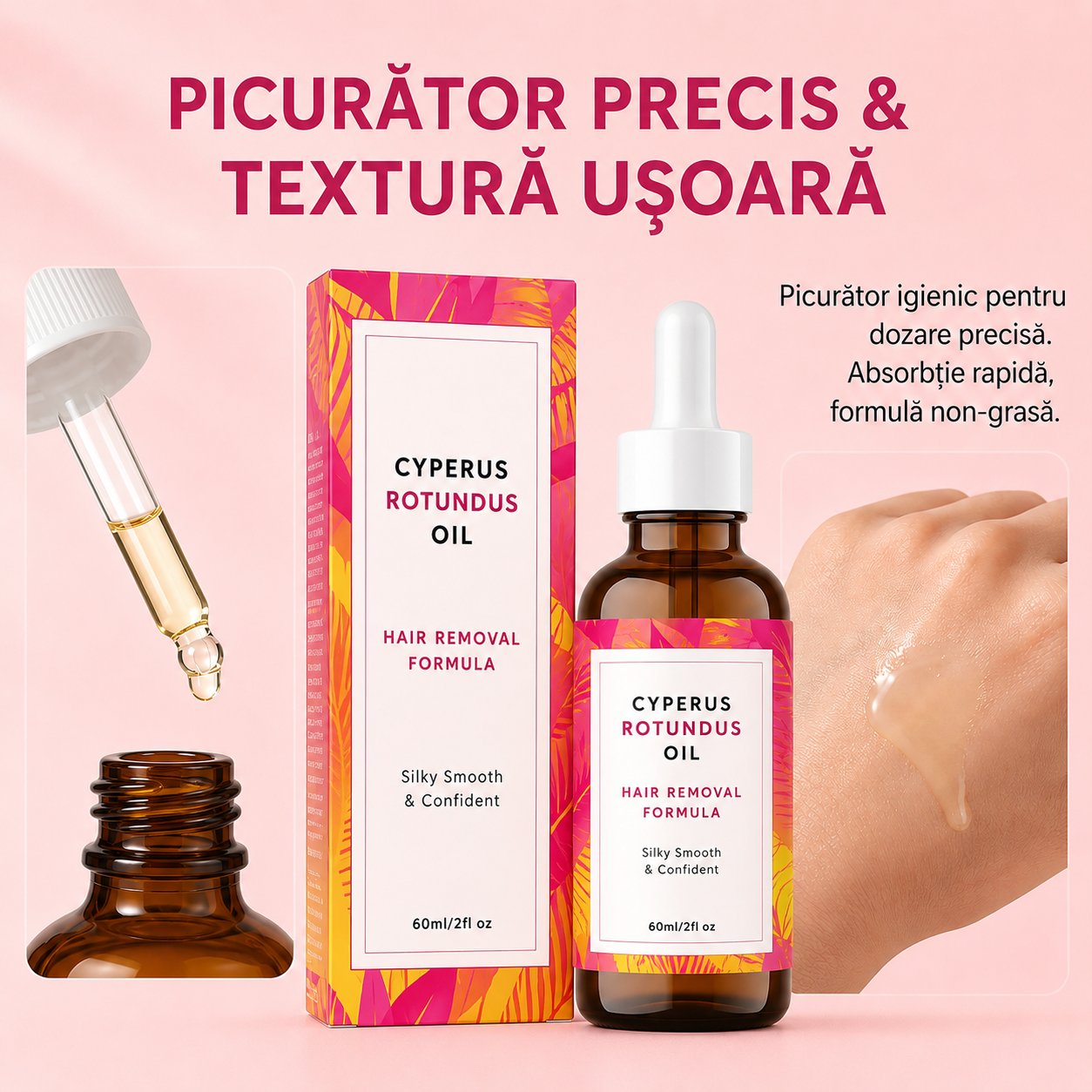 Ulei natural pentru îndepărtarea părului
