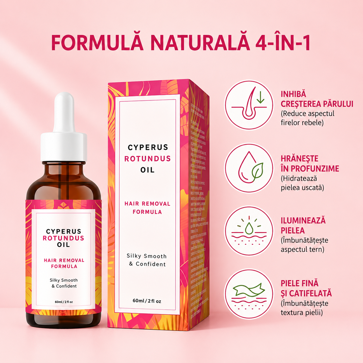 Ulei natural pentru îndepărtarea părului